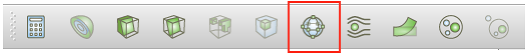 The glyph icon in the paraview toolbar is highlighted